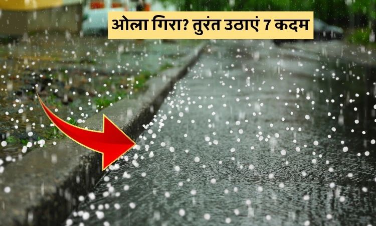 ओला गिरा? तुरंत उठाएं 7 कदम