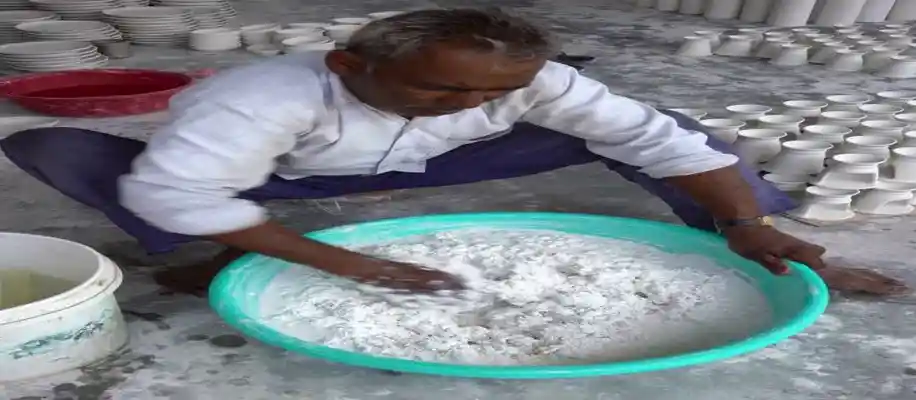 जयपुर की नीली मिट्टी के बर्तनों का कमाल_9953