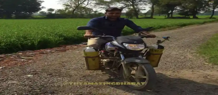 शांतिलाल परमार - गोबर से बना रहे CNG, चला रहे कार, बाइक और ट्रैक्टर_6046