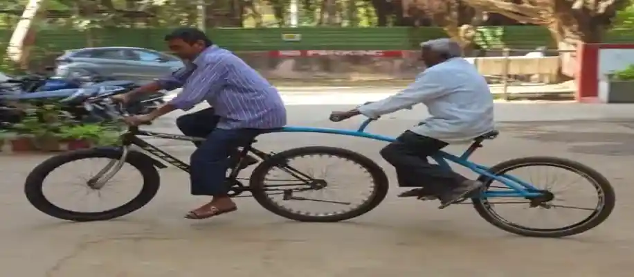 अनोखी जुड़वाँ साइकिल – बिना टायर रिम_8820