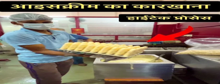 विभिन्न प्रकार की आइसक्रीम बनाने वाली फैक्ट्री