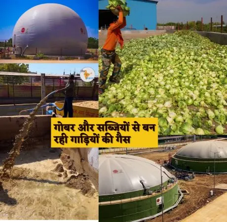 गोबर और सब्जियों से बन रही गाड़ियों की गैस