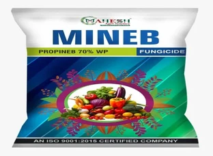 Mineb - fungicide that can be used on a variety of crops to control fungal diseases.