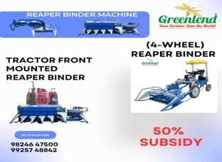 TRACTOR FRONT MOUNTED REAPER BINDER