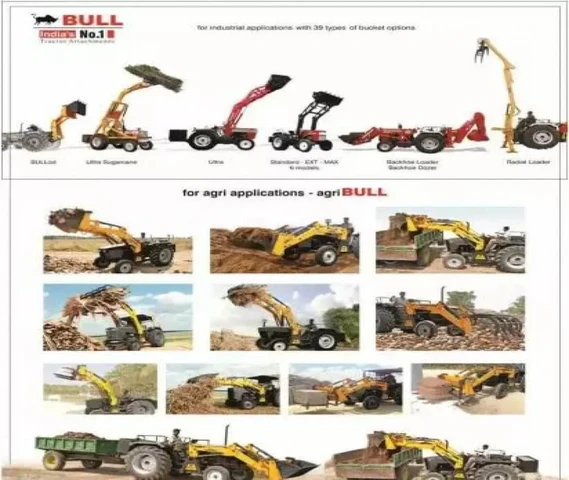 Low cost Loader on Lower HP tractor