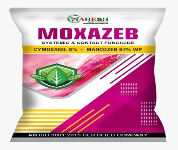 Moxazeb Control diseases in crops such as grapes, tomatoes, potatoes, cucumbers.