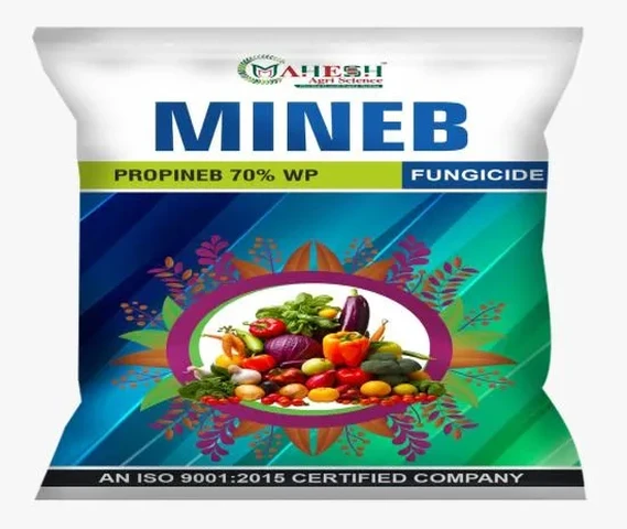 Mineb - fungicide that can be used on a variety of crops to control fungal diseases.