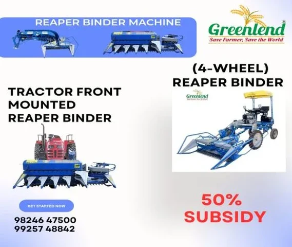 TRACTOR FRONT MOUNTED REAPER BINDER